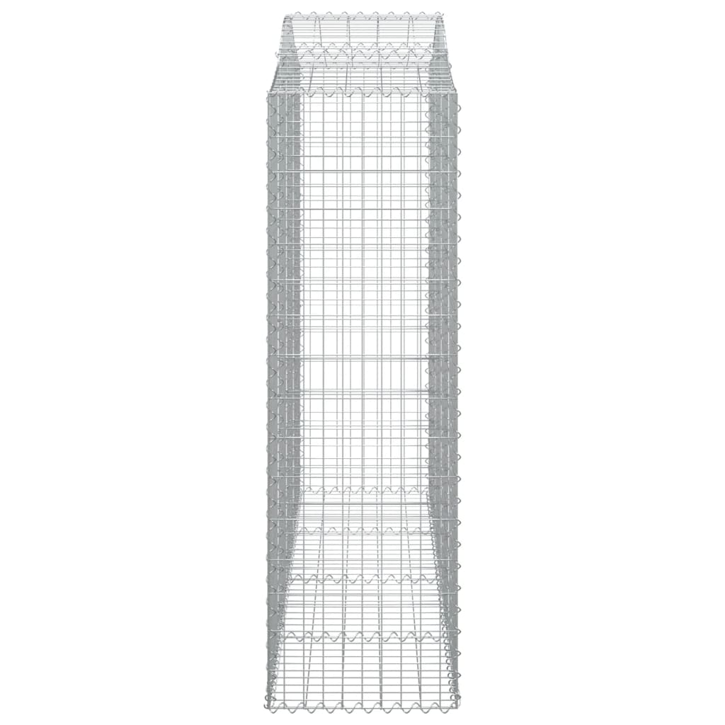 Kaarevat kivikorit 7 kpl 200x50x160/180 cm galvanoitu rauta - Sisustajankoti.fi