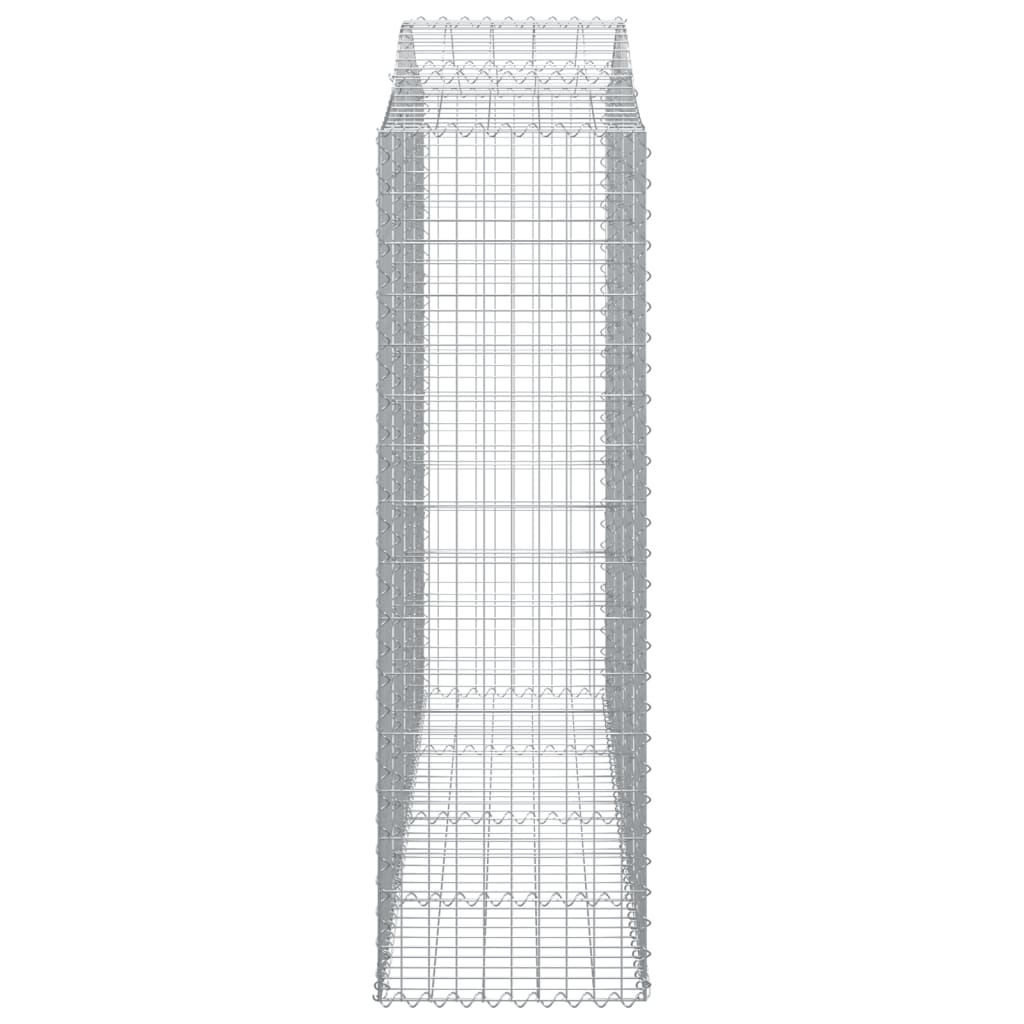 Kaarevat kivikorit 10 kpl 200x50x160/180 cm galvanoitu rauta - Sisustajankoti.fi