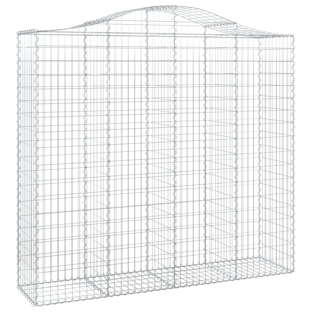 Kaarevat kivikorit 2 kpl 200x50x180/200 cm galvanoitu rauta - Sisustajankoti.fi