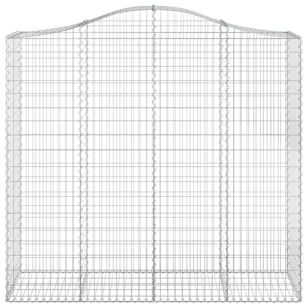 Kaarevat kivikorit 2 kpl 200x50x180/200 cm galvanoitu rauta - Sisustajankoti.fi