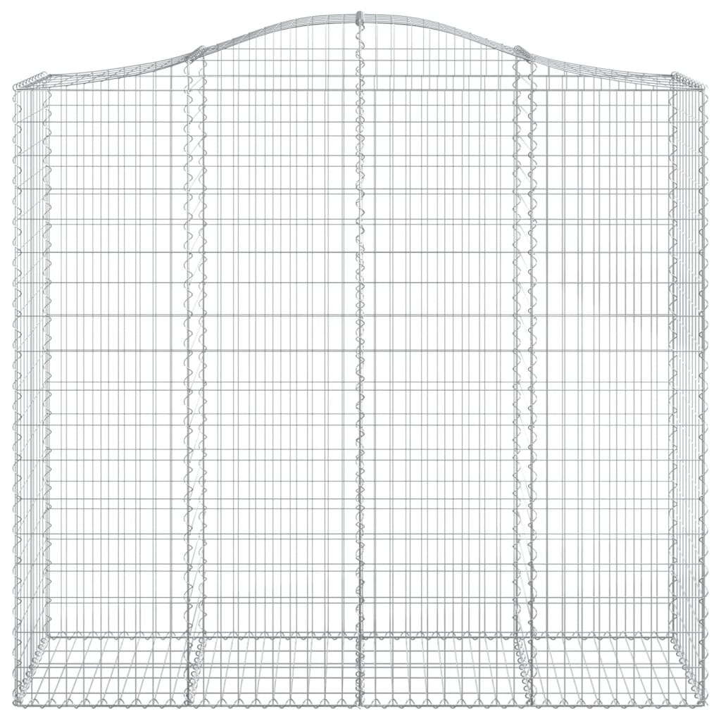 Kaarevat kivikorit 5 kpl 200x50x180/200 cm galvanoitu rauta - Sisustajankoti.fi