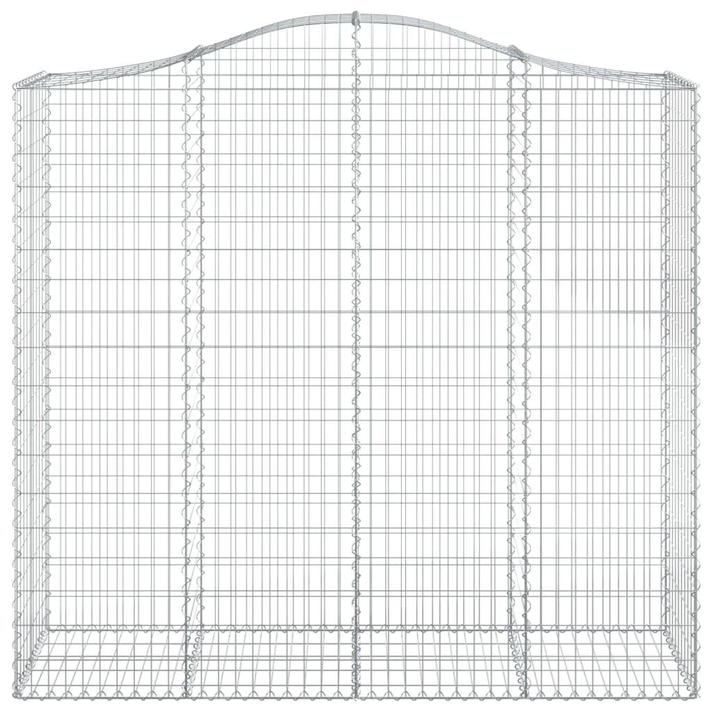 Kaarevat kivikorit 6 kpl 200x50x180/200 cm galvanoitu rauta - Sisustajankoti.fi