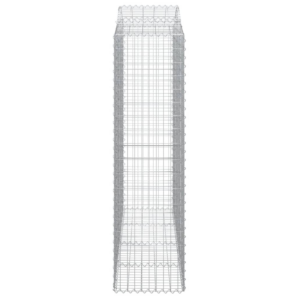 Kaarevat kivikorit 6 kpl 200x50x180/200 cm galvanoitu rauta - Sisustajankoti.fi