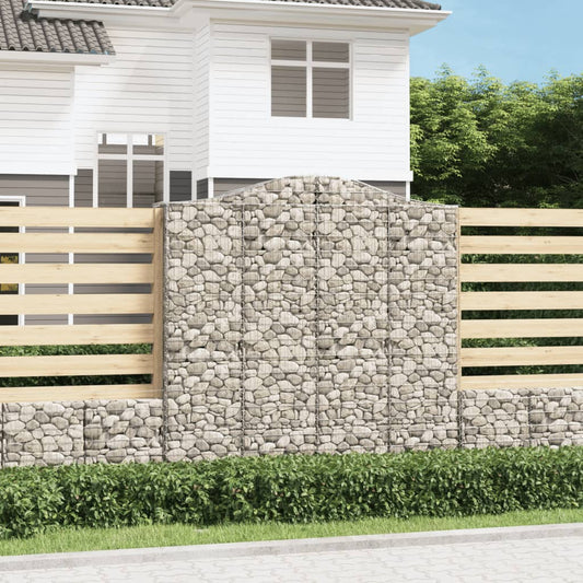 Kaarevat kivikorit 3 kpl 200x50x200/220 cm galvanoitu rauta - Sisustajankoti.fi