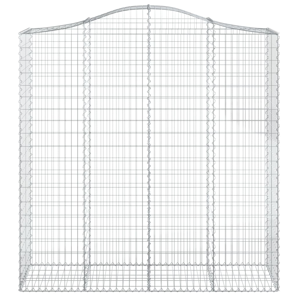 Kaarevat kivikorit 6 kpl 200x50x200/220 cm galvanoitu rauta - Sisustajankoti.fi