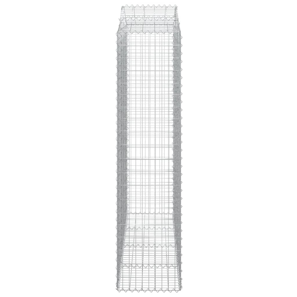 Kaarevat kivikorit 6 kpl 200x50x200/220 cm galvanoitu rauta - Sisustajankoti.fi