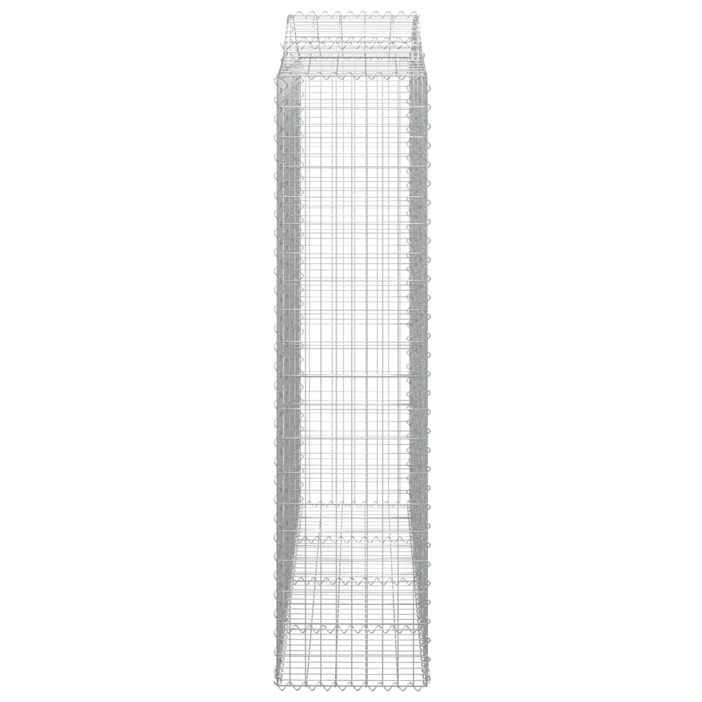 Kaarevat kivikorit 7 kpl 200x50x200/220 cm galvanoitu rauta - Sisustajankoti.fi
