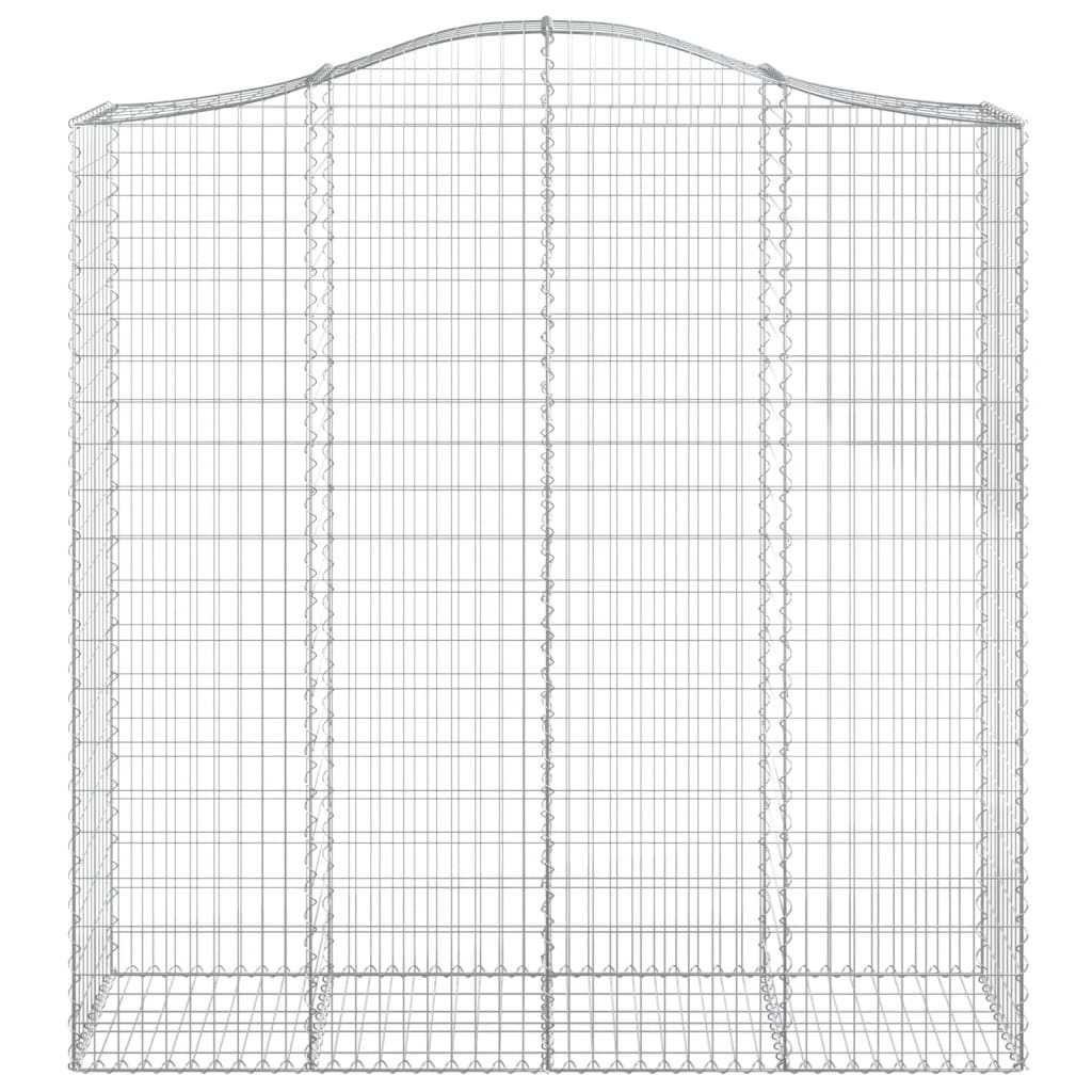 Kaarevat kivikorit 8 kpl 200x50x200/220 cm galvanoitu rauta - Sisustajankoti.fi