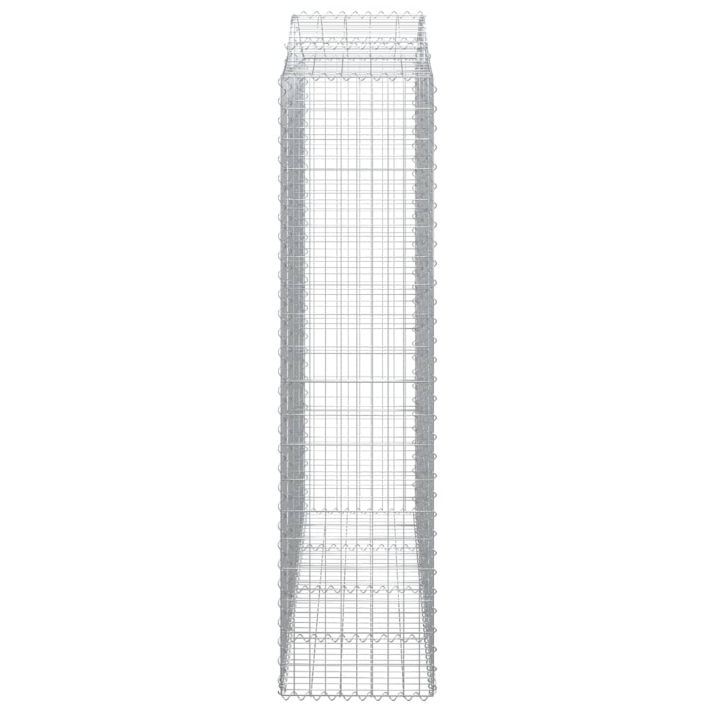 Kaarevat kivikorit 8 kpl 200x50x200/220 cm galvanoitu rauta - Sisustajankoti.fi