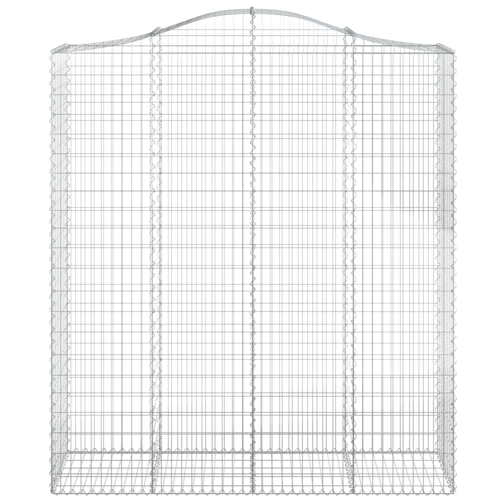 Kaarevat kivikorit 2 kpl 200x50x220/240 cm galvanoitu rauta - Sisustajankoti.fi