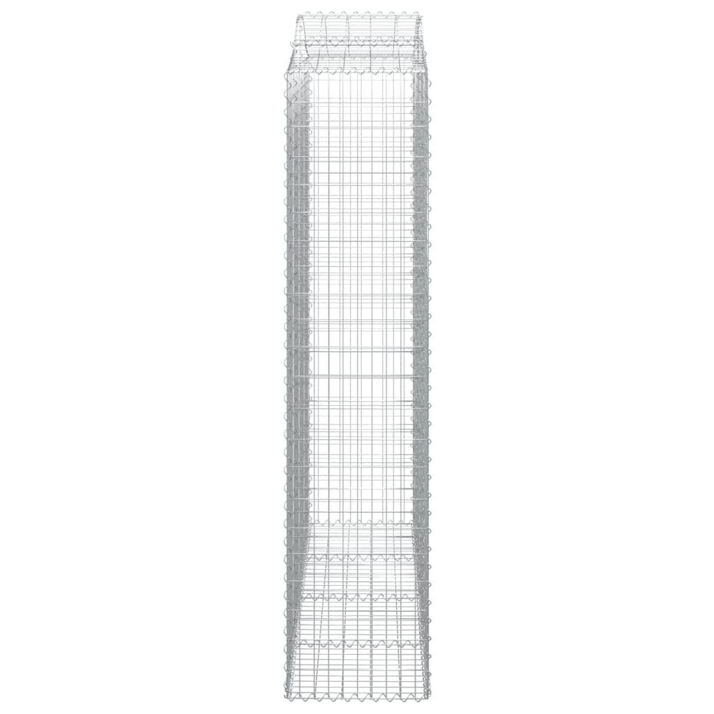 Kaarevat kivikorit 2 kpl 200x50x220/240 cm galvanoitu rauta - Sisustajankoti.fi