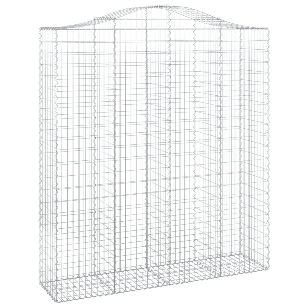 Kaarevat kivikorit 3 kpl 200x50x220/240 cm galvanoitu rauta - Sisustajankoti.fi