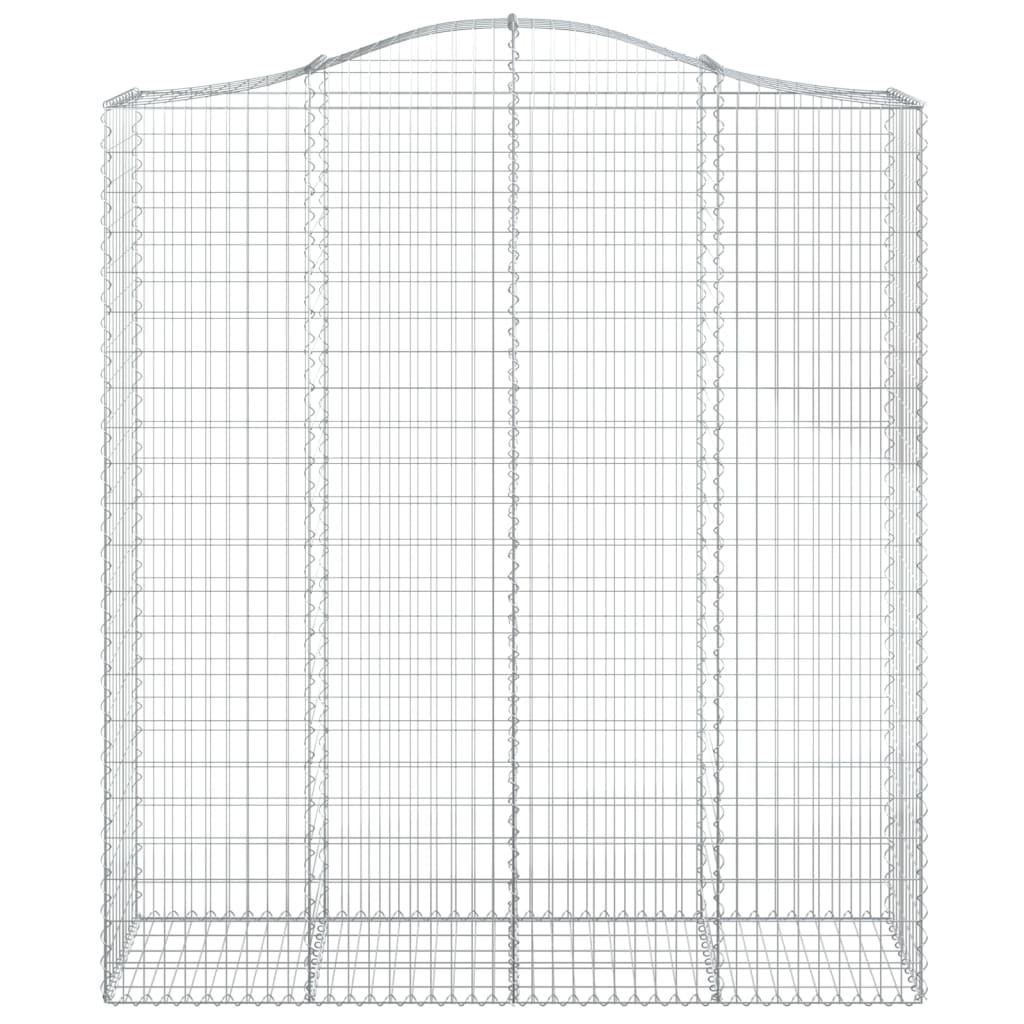 Kaarevat kivikorit 3 kpl 200x50x220/240 cm galvanoitu rauta - Sisustajankoti.fi