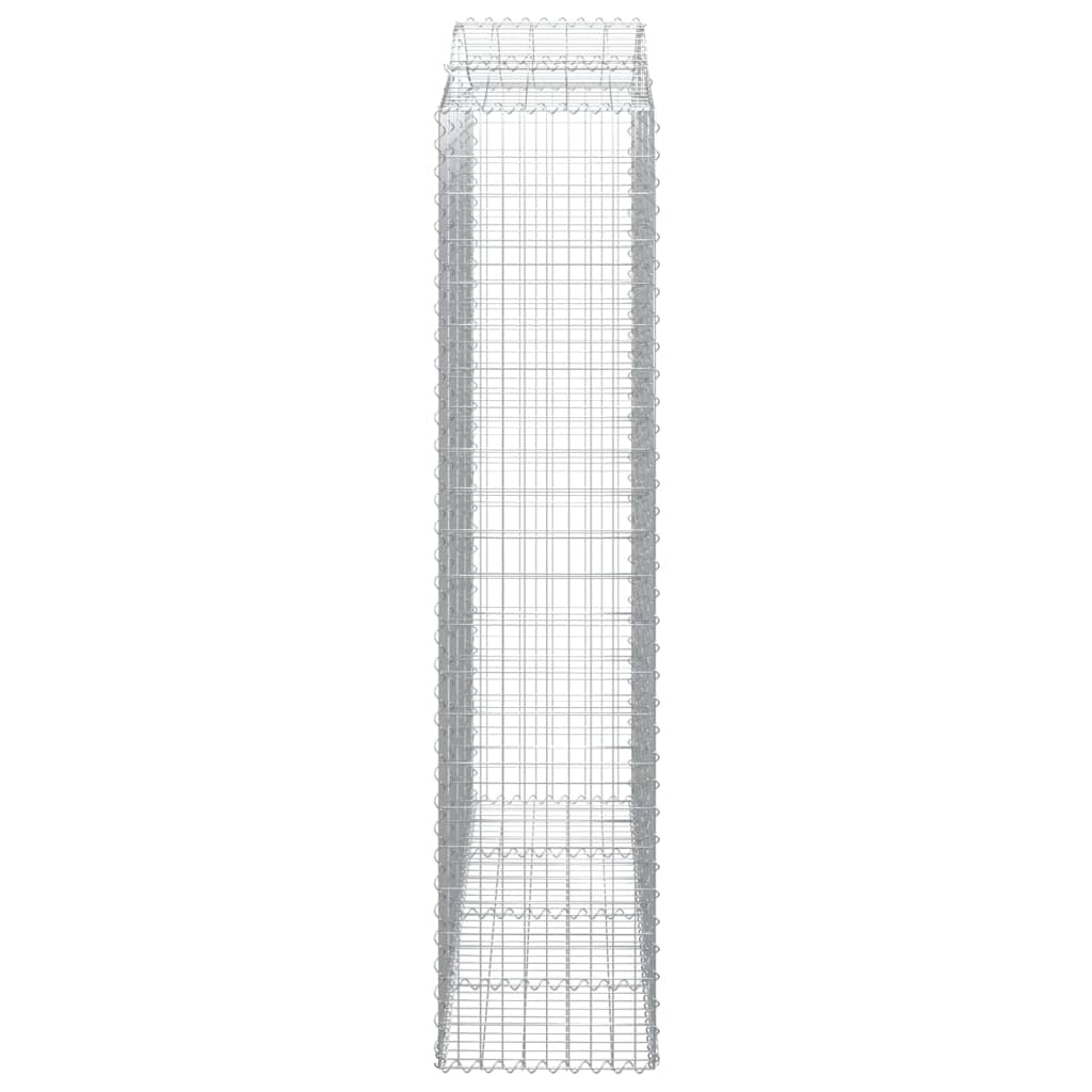 Kaarevat kivikorit 3 kpl 200x50x220/240 cm galvanoitu rauta - Sisustajankoti.fi