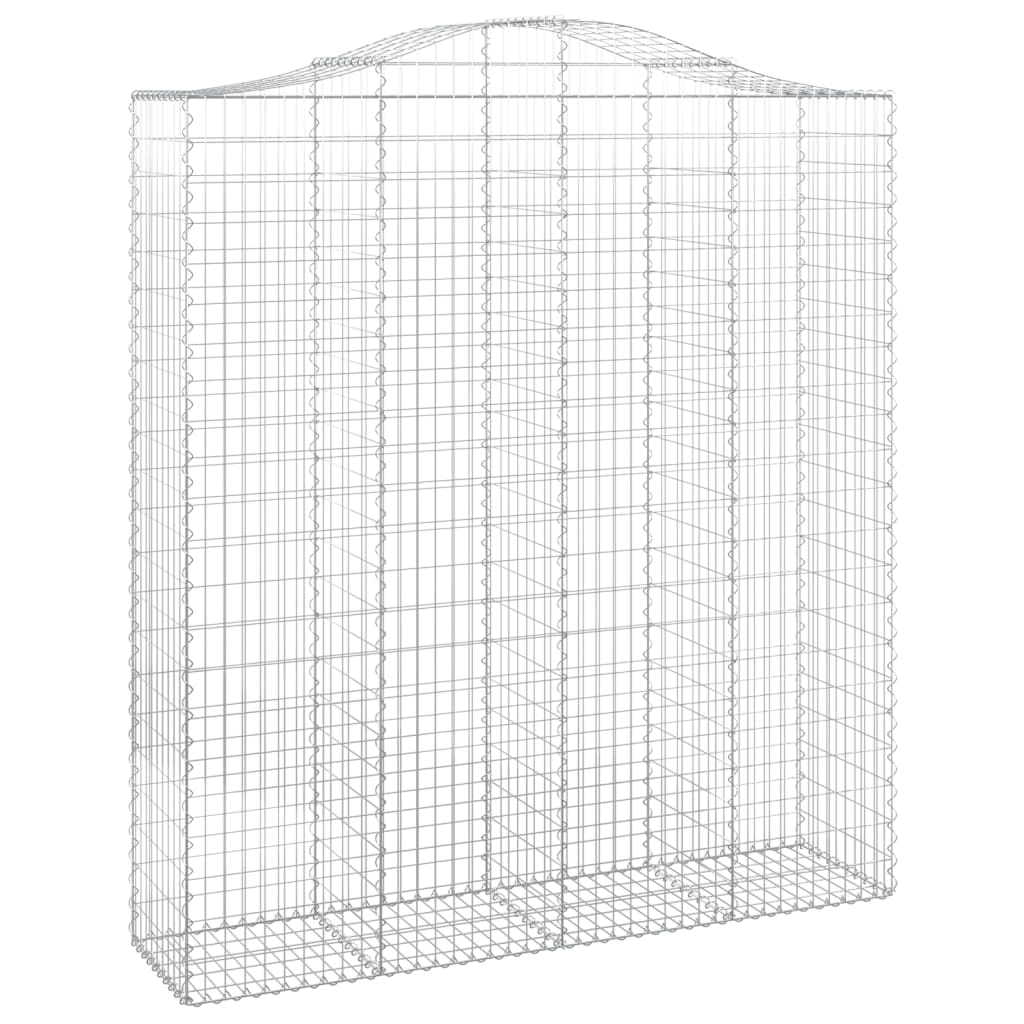 Kaarevat kivikorit 4 kpl 200x50x220/240 cm galvanoitu rauta - Sisustajankoti.fi