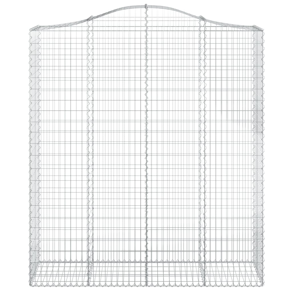 Kaarevat kivikorit 4 kpl 200x50x220/240 cm galvanoitu rauta - Sisustajankoti.fi