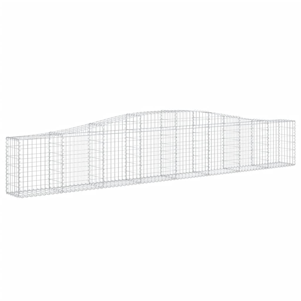 Kaarevat kivikorit 9 kpl 400x30x60/80 cm galvanoitu rauta - Sisustajankoti.fi
