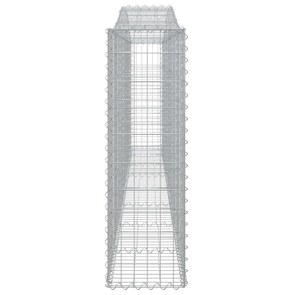 Kaarevat kivikorit 2 kpl 400x30x100/120 cm galvanoitu rauta - Sisustajankoti.fi