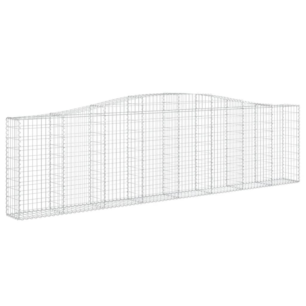 Kaarevat kivikorit 8 kpl 400x30x100/120 cm galvanoitu rauta - Sisustajankoti.fi
