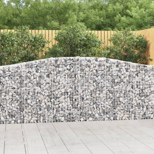 Kaarevat kivikorit 8 kpl 400x30x100/120 cm galvanoitu rauta - Sisustajankoti.fi