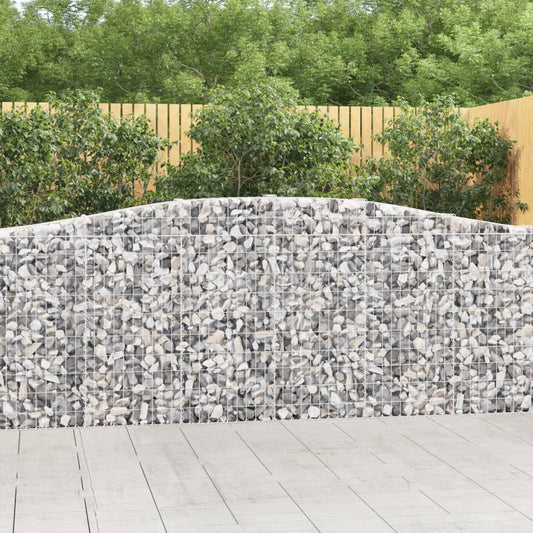 Kaarevat kivikorit 9 kpl 400x30x100/120 cm galvanoitu rauta - Sisustajankoti.fi