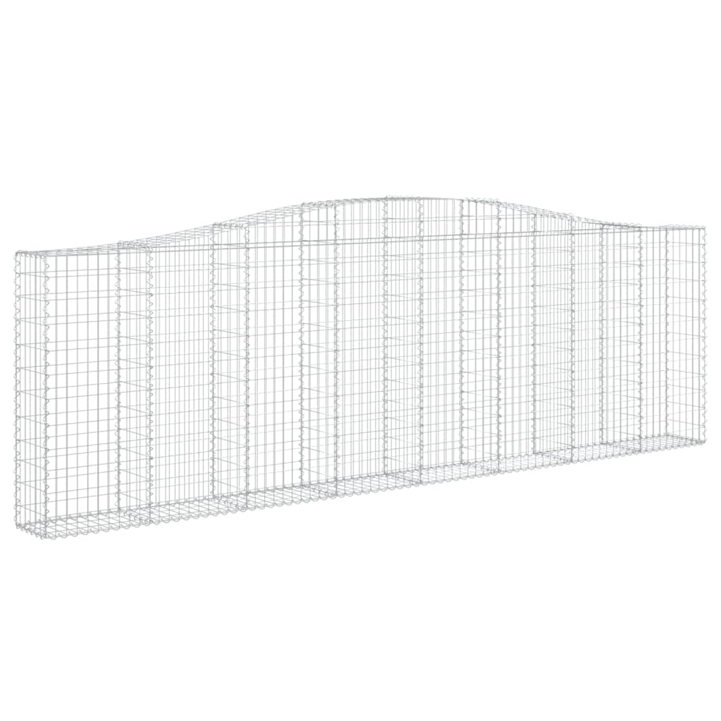 Kaarevat kivikorit 3 kpl 400x30x120/140 cm galvanoitu rauta - Sisustajankoti.fi