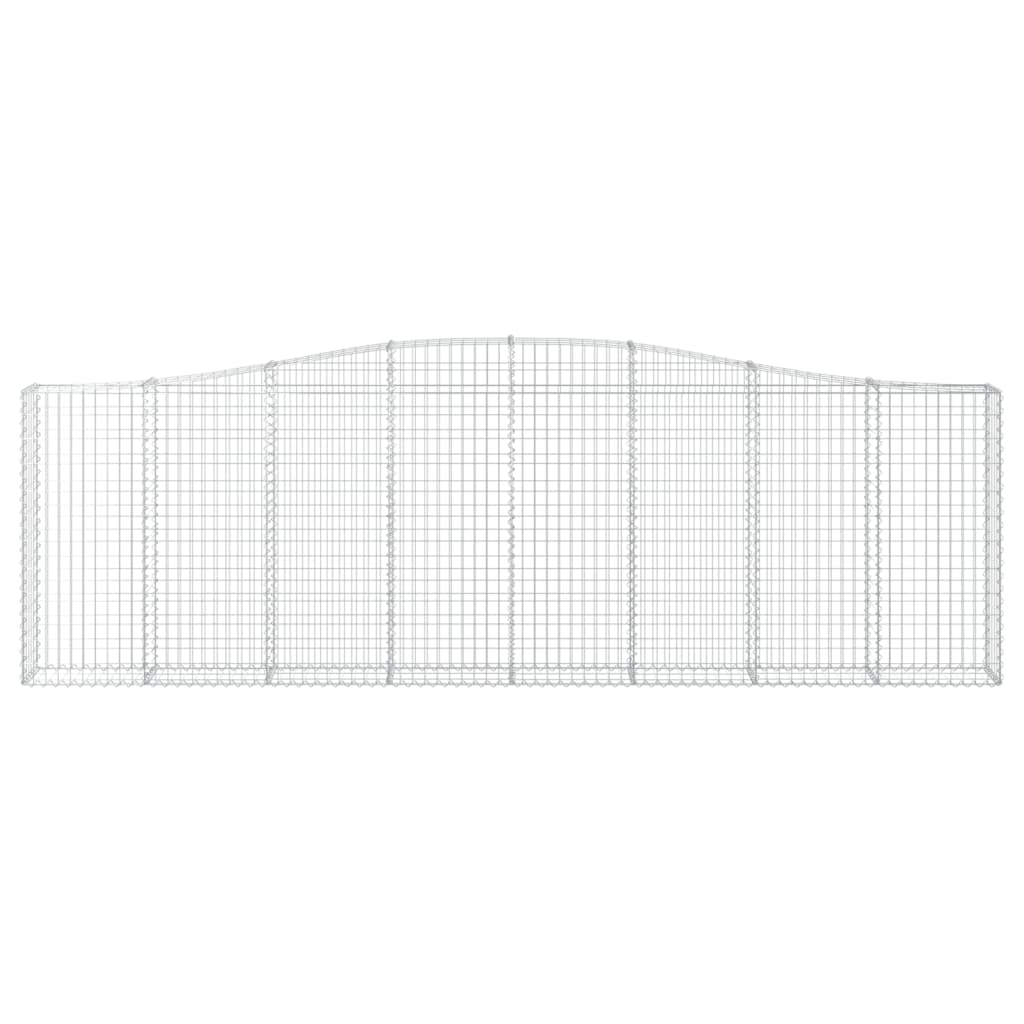 Kaarevat kivikorit 5 kpl 400x30x120/140 cm galvanoitu rauta - Sisustajankoti.fi