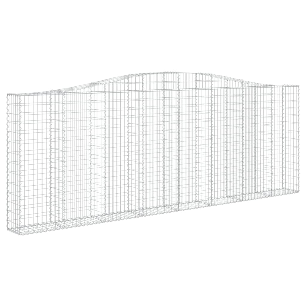 Kaarevat kivikorit 5 kpl 400x30x140/160 cm galvanoitu rauta - Sisustajankoti.fi