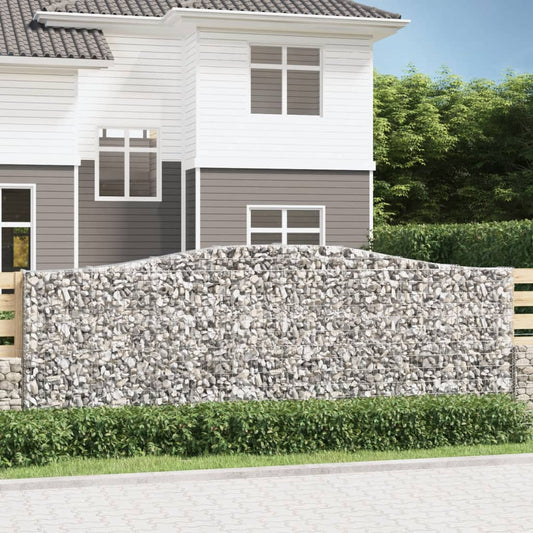 Kaarevat kivikorit 5 kpl 400x30x140/160 cm galvanoitu rauta - Sisustajankoti.fi