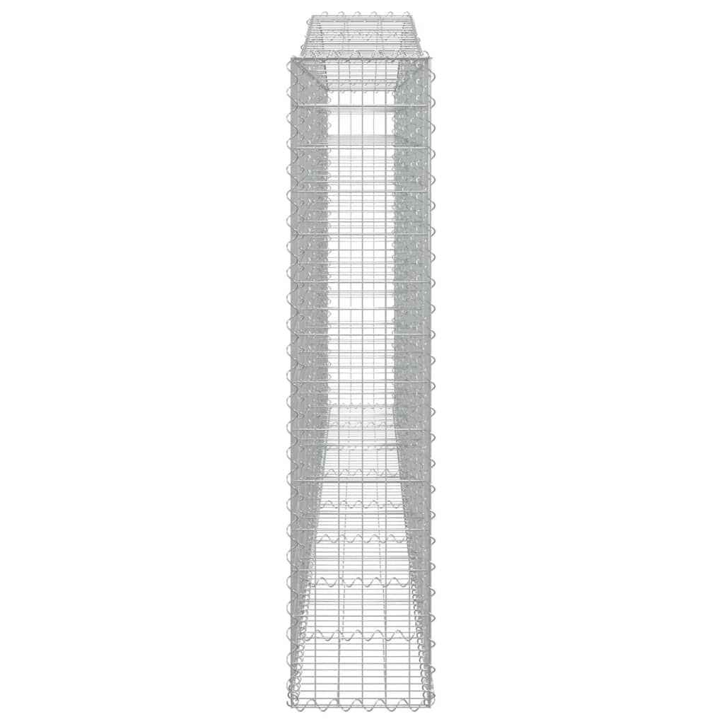 Kaarevat kivikorit 7 kpl 400x30x140/160 cm galvanoitu rauta - Sisustajankoti.fi