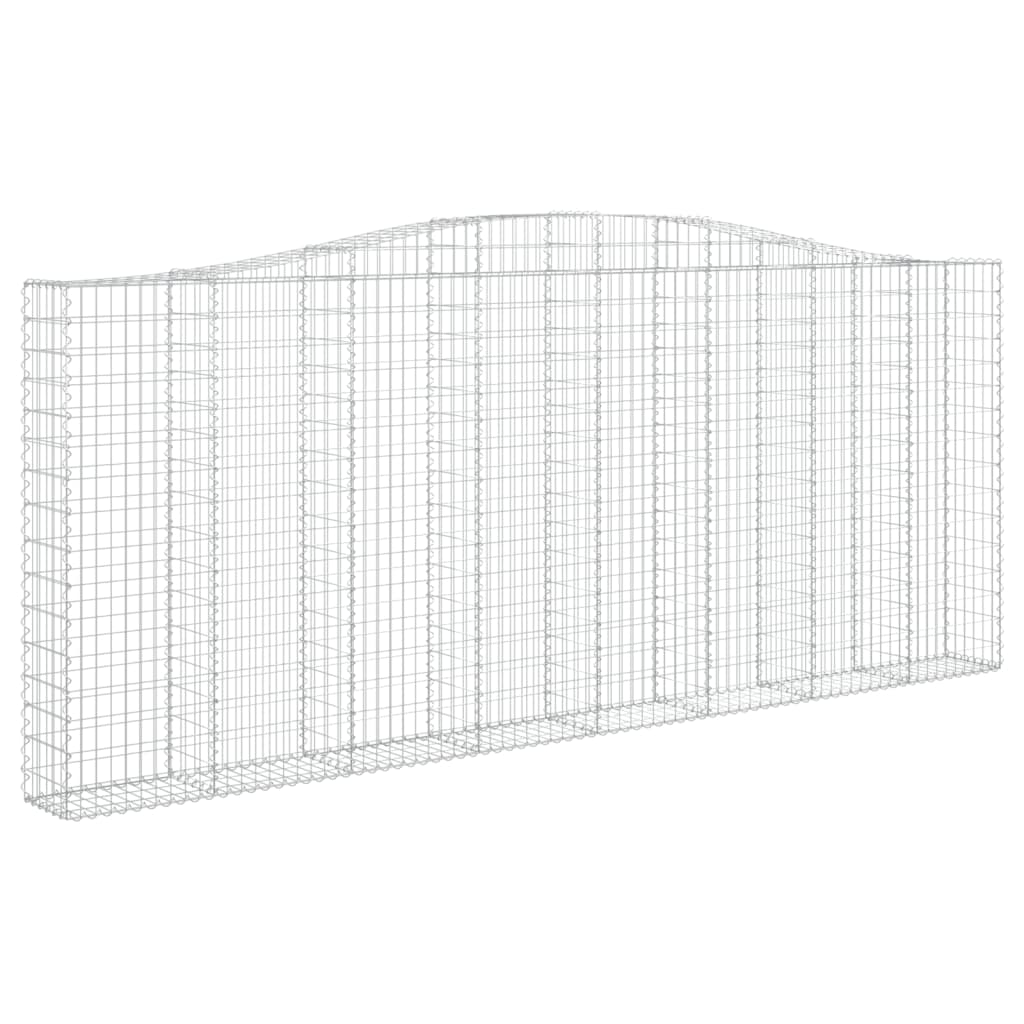 Kaarevat kivikorit 5 kpl 400x30x160/180 cm galvanoitu rauta - Sisustajankoti.fi