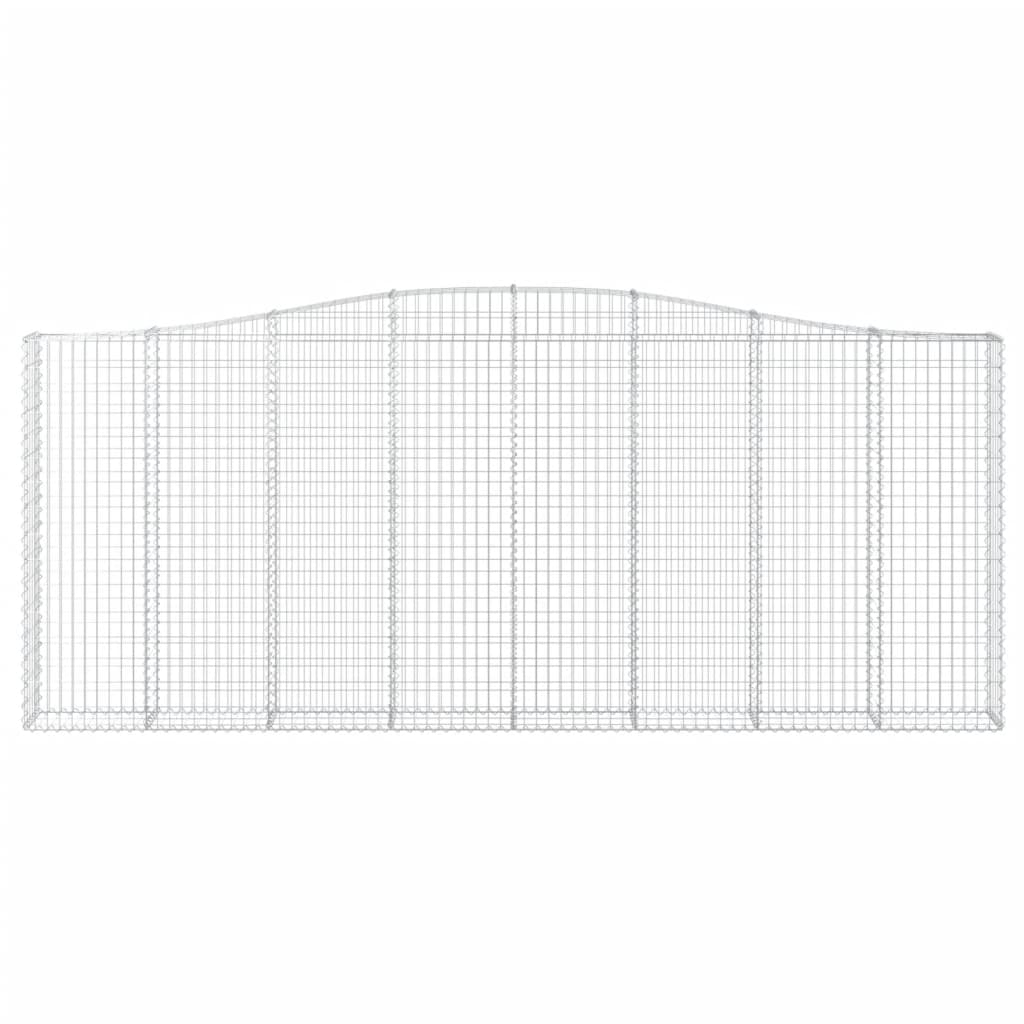 Kaarevat kivikorit 5 kpl 400x30x160/180 cm galvanoitu rauta - Sisustajankoti.fi