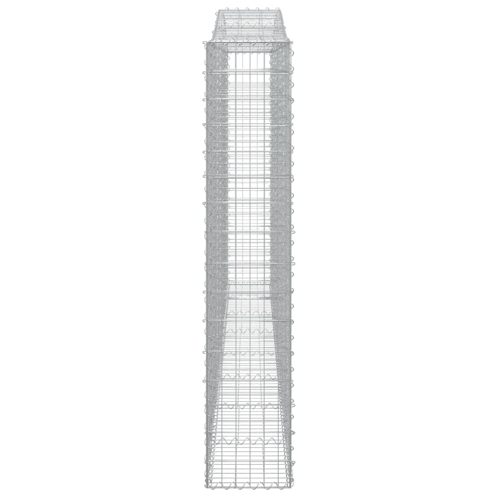 Kaarevat kivikorit 5 kpl 400x30x160/180 cm galvanoitu rauta - Sisustajankoti.fi