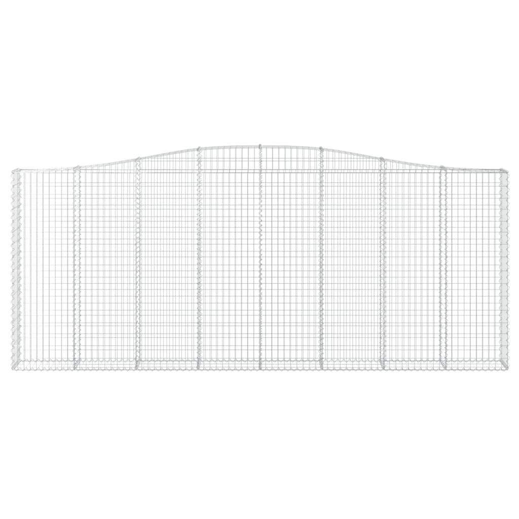Kaarevat kivikorit 8 kpl 400x30x160/180 cm galvanoitu rauta - Sisustajankoti.fi