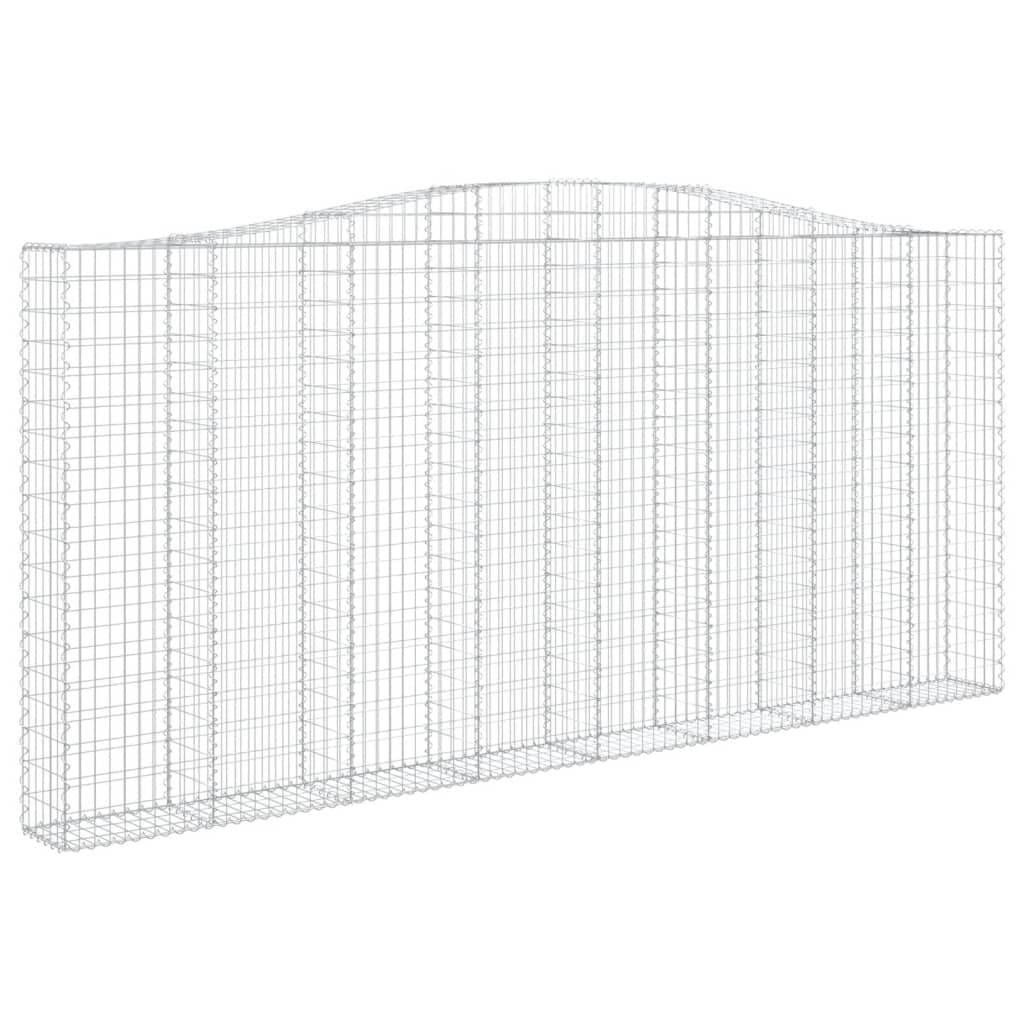 Kaarevat kivikorit 2 kpl 400x30x180/200 cm galvanoitu rauta - Sisustajankoti.fi