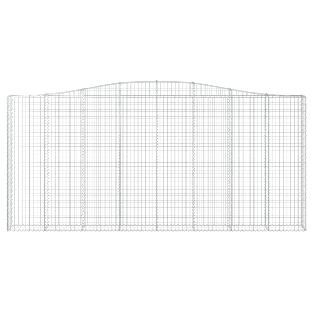 Kaarevat kivikorit 2 kpl 400x30x180/200 cm galvanoitu rauta - Sisustajankoti.fi