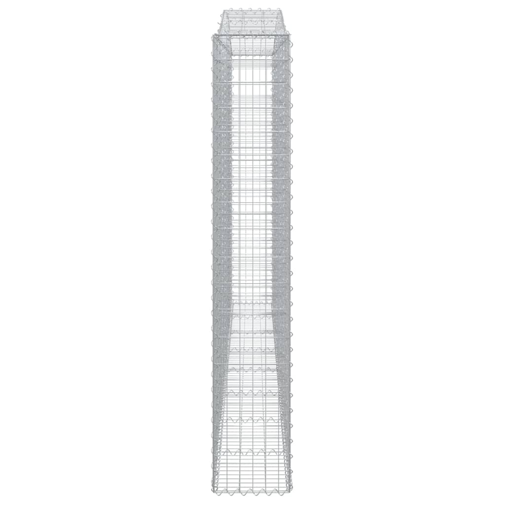 Kaarevat kivikorit 5 kpl 400x30x180/200 cm galvanoitu rauta - Sisustajankoti.fi