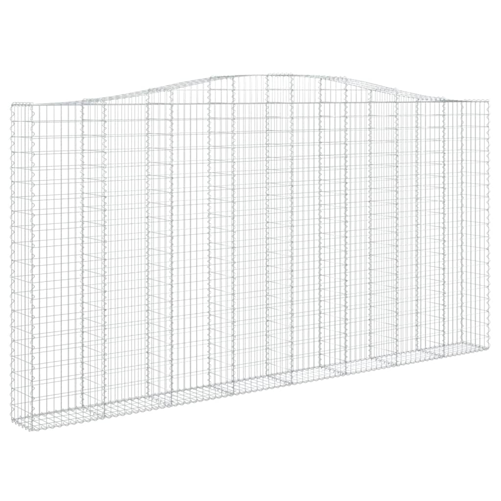 Kaarevat kivikorit 2 kpl 400x30x200/220 cm galvanoitu rauta - Sisustajankoti.fi