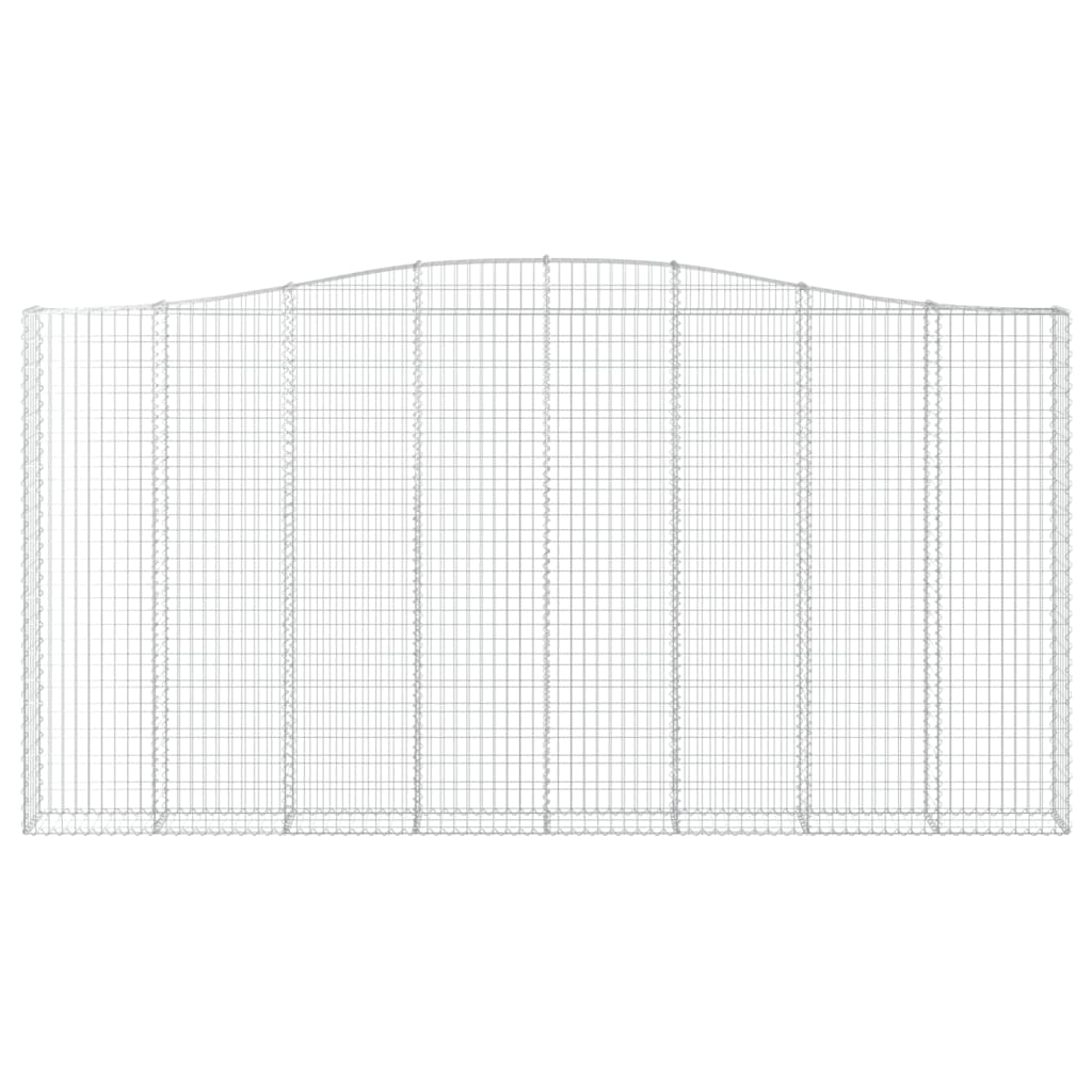 Kaarevat kivikorit 2 kpl 400x30x200/220 cm galvanoitu rauta - Sisustajankoti.fi