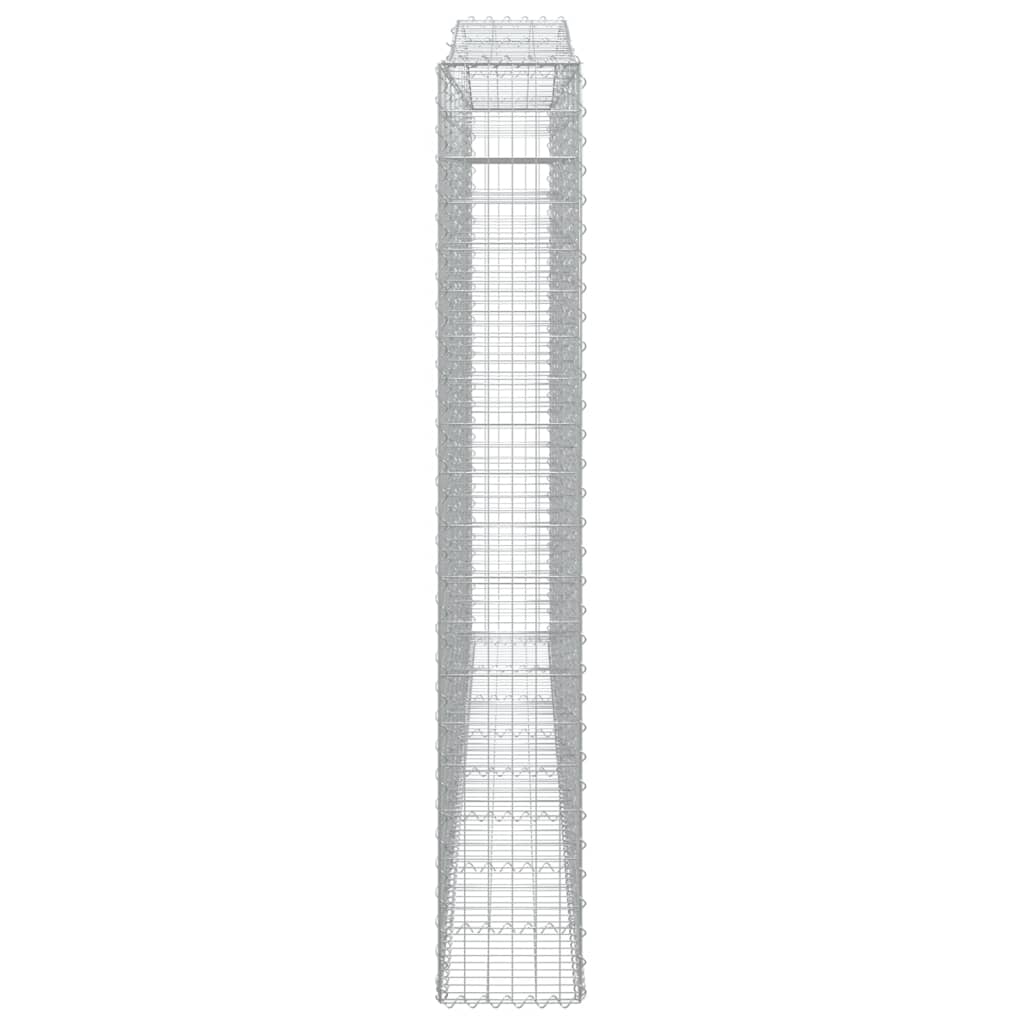 Kaarevat kivikorit 2 kpl 400x30x200/220 cm galvanoitu rauta - Sisustajankoti.fi