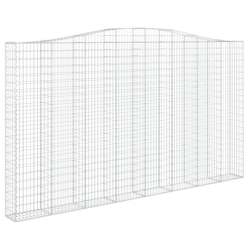Kaarevat kivikorit 2 kpl 400x30x220/240 cm galvanoitu rauta - Sisustajankoti.fi