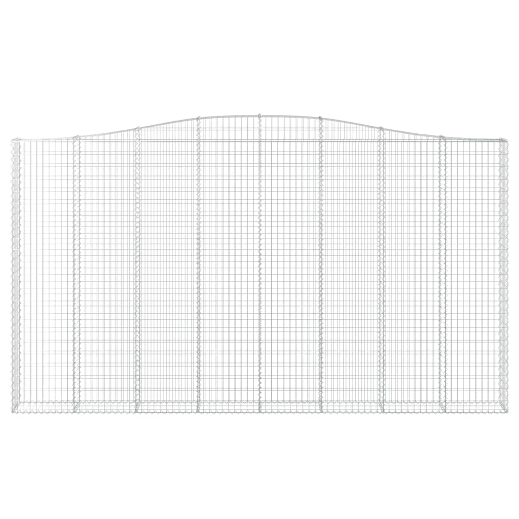 Kaarevat kivikorit 2 kpl 400x30x220/240 cm galvanoitu rauta - Sisustajankoti.fi