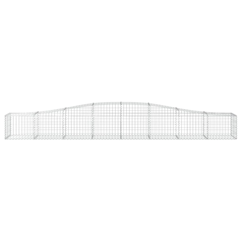 Kaarevat kivikorit 2 kpl 400x50x40/60 cm galvanoitu rauta - Sisustajankoti.fi