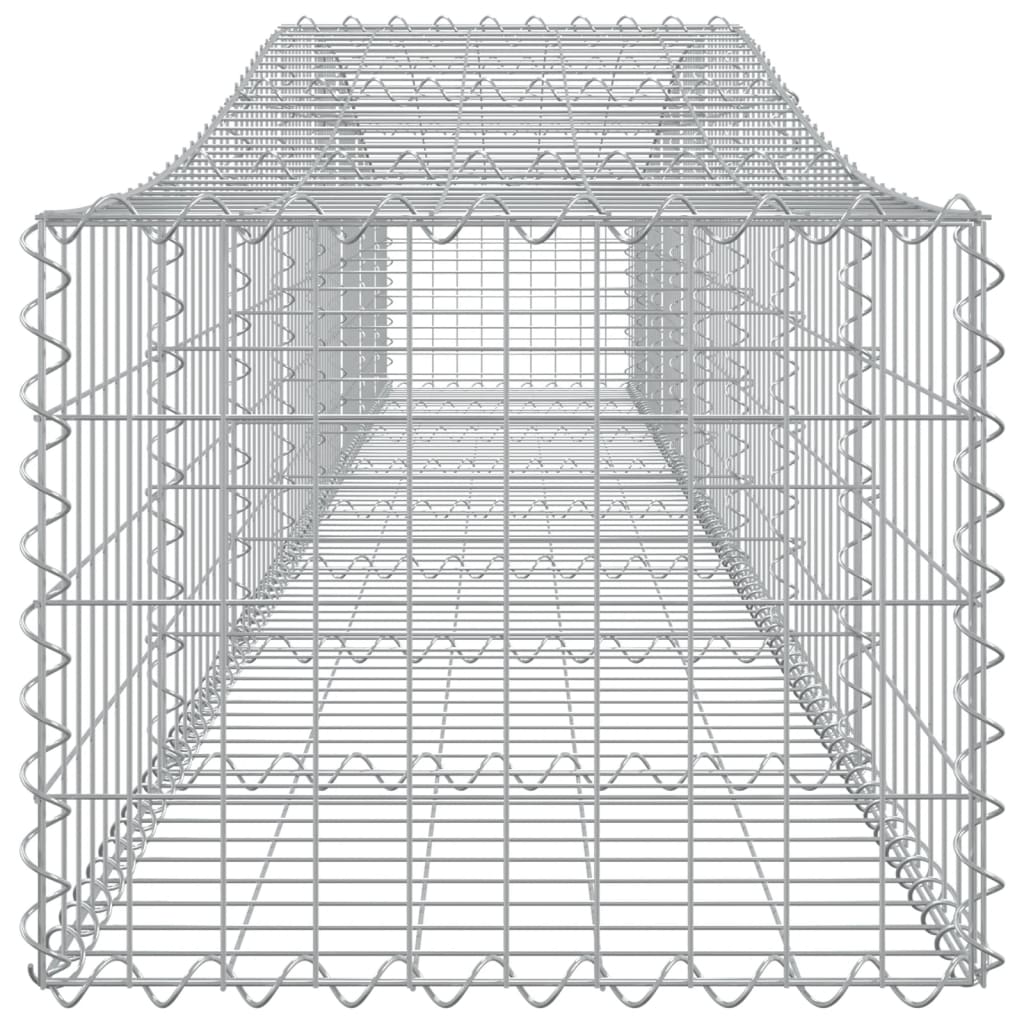 Kaarevat kivikorit 2 kpl 400x50x40/60 cm galvanoitu rauta - Sisustajankoti.fi