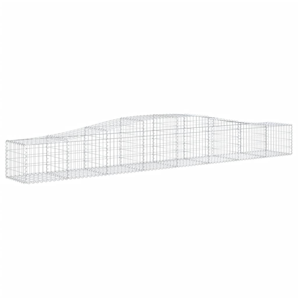 Kaarevat kivikorit 3 kpl 400x50x40/60 cm galvanoitu rauta - Sisustajankoti.fi