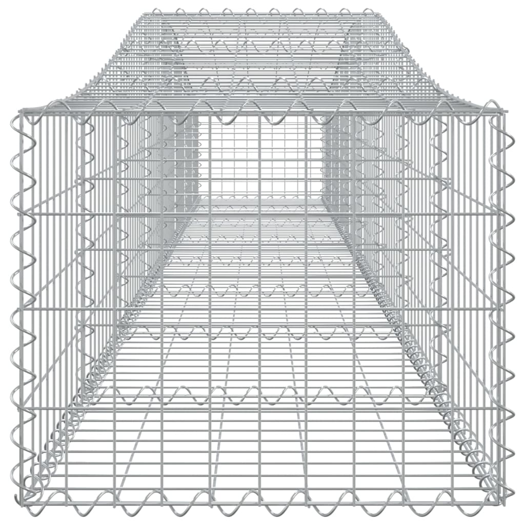 Kaarevat kivikorit 7 kpl 400x50x40/60 cm galvanoitu rauta - Sisustajankoti.fi