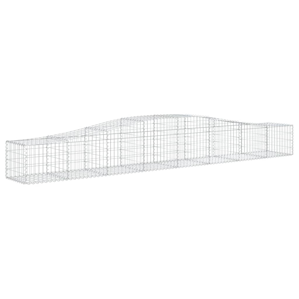 Kaarevat kivikorit 25 kpl 400x50x40/60 cm galvanoitu rauta - Sisustajankoti.fi
