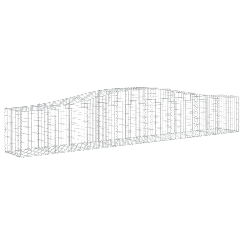 Kaarevat kivikorit 2 kpl 400x50x60/80 cm galvanoitu rauta - Sisustajankoti.fi