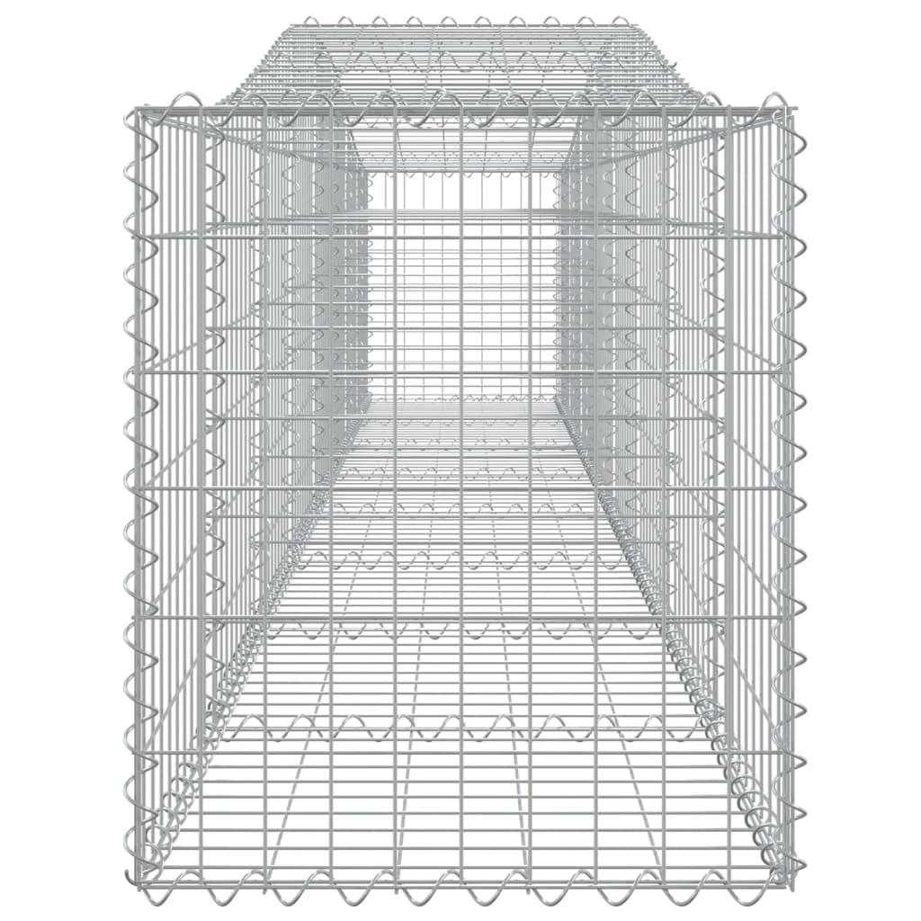 Kaarevat kivikorit 2 kpl 400x50x60/80 cm galvanoitu rauta - Sisustajankoti.fi