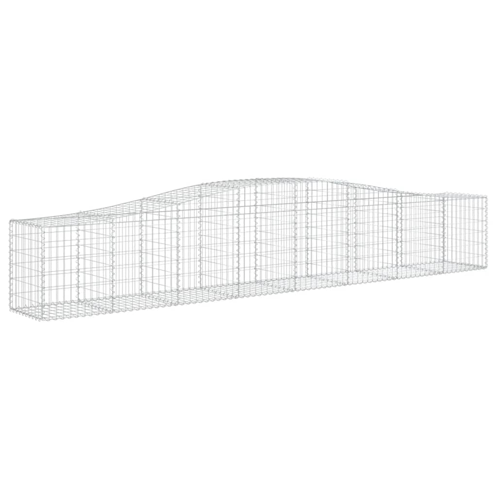 Kaarevat kivikorit 5 kpl 400x50x60/80 cm galvanoitu rauta - Sisustajankoti.fi